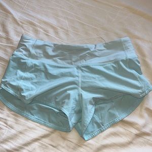 blue lululemon speed ups size 4